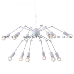 Люстра &quot;Паук&quot; на 12 ламп белая