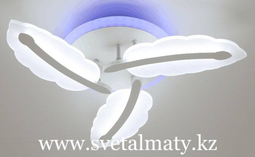 Креативная LED люстра из перьев 7245-3