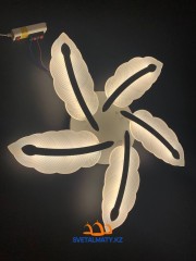 Креативная LED люстра из перьев 7245-5