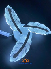 Современная люстра из перьев 7244-3 WT