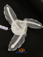 Современная люстра из перьев 7244-3 WT