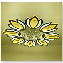 Люстра LED на 8 ламп с хрустальными подвесками