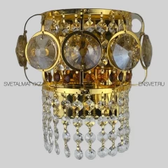 Золотая клаcсическая хрустальная настенная бра (Модель 611-2W)