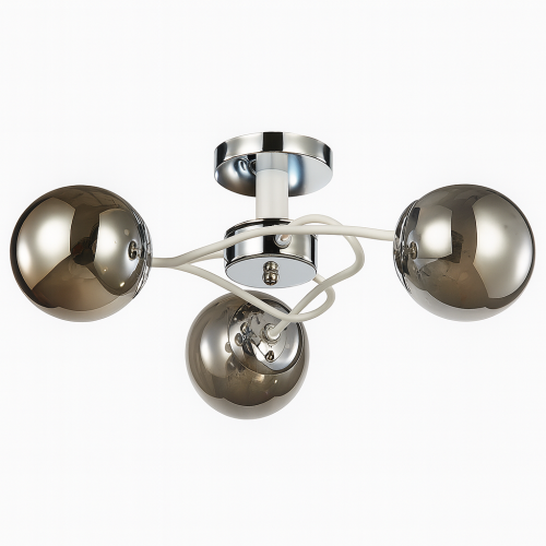 Люстра потолочная хром+белый 74198-3