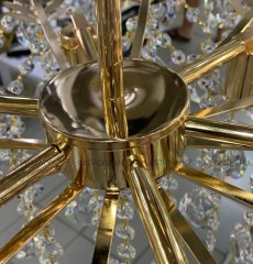 Подвесная хрустальная люстра/цвет-золото/SvetAlmaty.kz/E1890-6