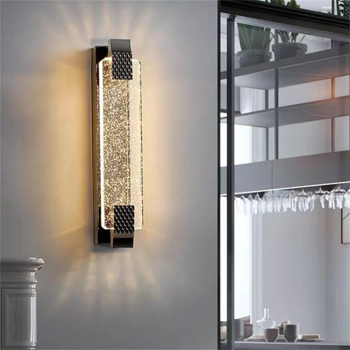 Настенный светильник с кристаллами в виде пузырьков 6180 BK