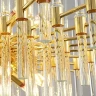 Люстра в стиле modern, на 10 ламп, цвет золото, цоколь Е14