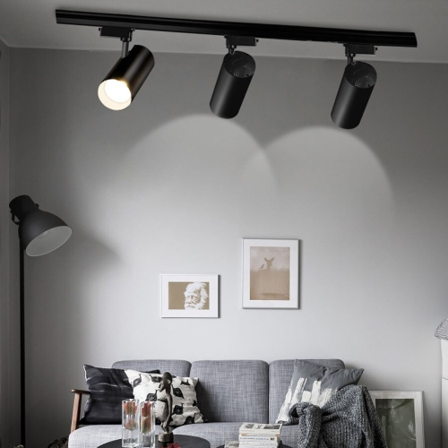 Трековая система освещения черная 3x20W 1М