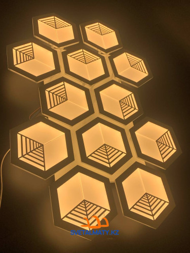 LED светильник потолочный шестиугольные 7252-12