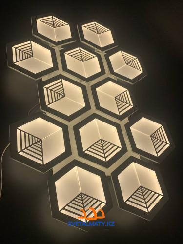 LED светильник потолочный шестиугольные 7252-12