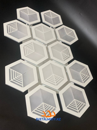 LED светильник потолочный шестиугольные 7252-12