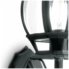 Светильник садово-парковый W1618S BK