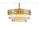 Хрустальная подвесная люстра выполнена в стилях модерн, арт-деко, современный