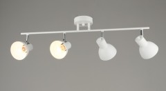 Потолочный светильник/спот система на 4 лампы, цоколь Е27, цвет белый