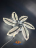 Креативная LED люстра из перьев 7244-6 CR