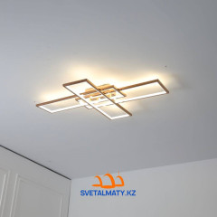 Потолочная LED люстра в виде трех четырехугольников 9147-650*400