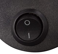 Настенная бра черная с кнопкой на корпусе LED/3W/4000K