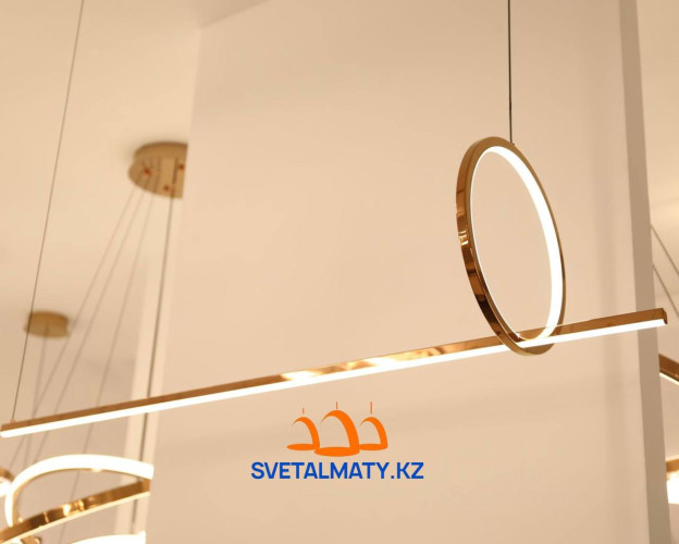 LED люстра в виде кольца с добавлением палок 9057