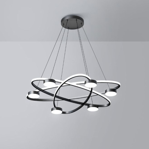 Современная светодиодная люстра в стиле “Атом”