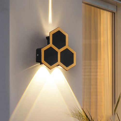 Настенный уличный светильник с сотами CK537/3