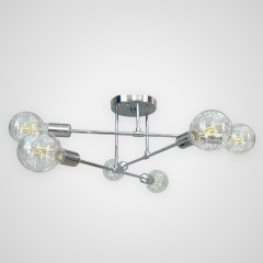 Люстра потолочная хром на 6 ламп