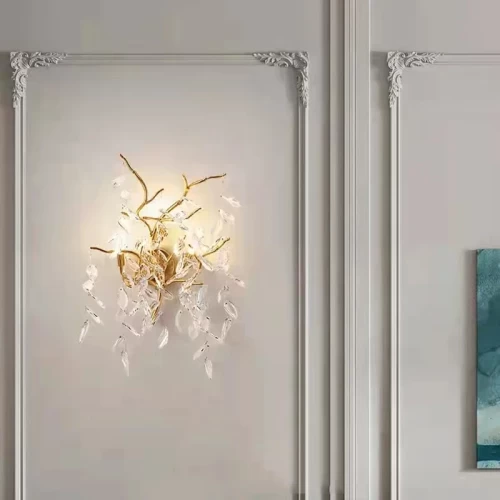 Настенный хрустальный светильник