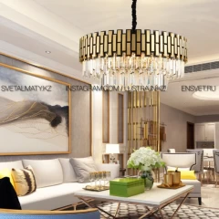 Современная роскошная хрустальная люстра на 15 ламп D800