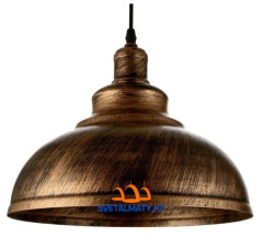 Светильник черный с золотой патиной