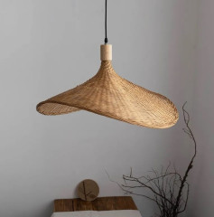 Подвесная люстра под ротанг 40см