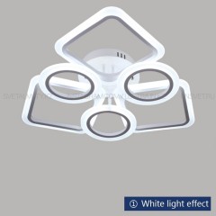 6 шамды заманауи жарықдиодты люстра. Түсі ақ. Тауар коды: 13-6WH