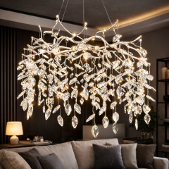 Люстра подвесная 3030-60CH на 8 ламп, цоколь G9, цвет хром.