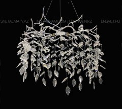 Люстра подвесная 3030-60CH на 8 ламп, цоколь G9, цвет хром.