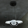 Подвесная LED люстра из хрусталя 40+20см 10043-400CR