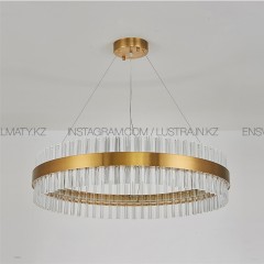 Современная круглая хрустальная люстра 60cм