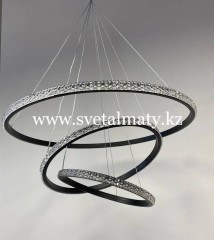 Люстра Светодиодная на 3 кольца 6210 6+4+3 BK