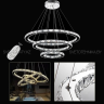 Подвесная LED люстра из хрусталя 80+60+40см