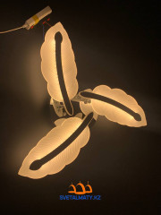 Креативная LED люстра из перьев 7245-3 CR