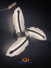 Креативная LED люстра из перьев 7245-3 CR