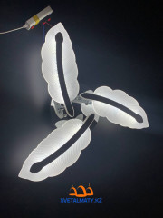 Креативная LED люстра из перьев 7245-3 CR