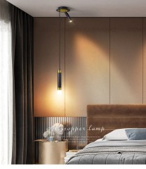 Современный светодиодный светильник черный с золотом.  Код товара: 3066-2GD+BK