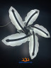 Креативная LED люстра из перьев 7245-5 CR