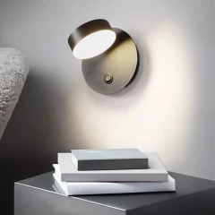 Круглый светодиодный настенный светильник с направлением света